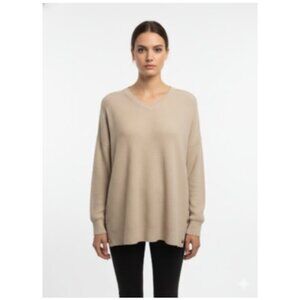 Michael Kors Women's Womens Vee Neck Sweater Tan Size 1X NWT